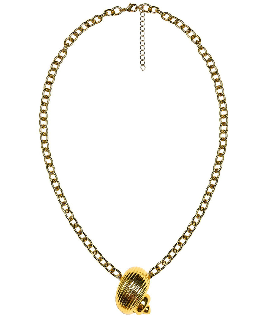 Soleil - Gold Conch Charm Necklace - 18k Gold Plated - Glamourous Grace
