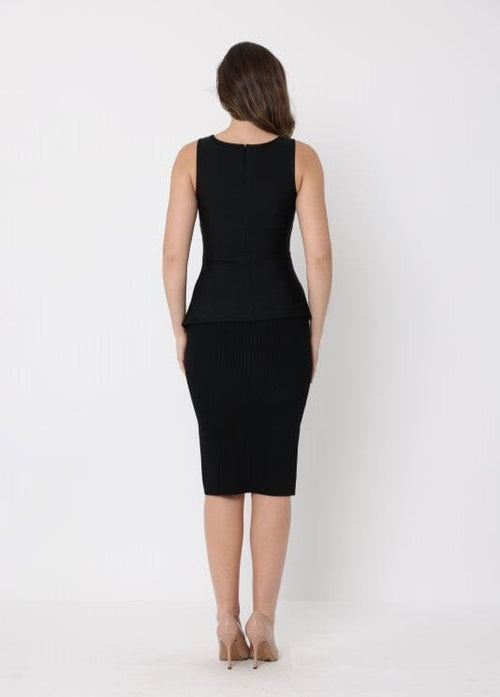 Solid Bodycon Pencil High Waist Bandage Skirt