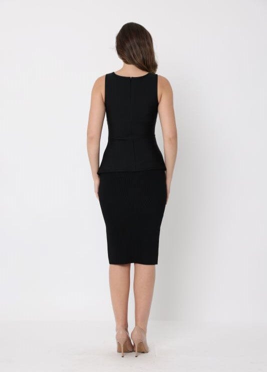 Solid Bodycon Pencil High Waist Bandage Skirt - Glamourous Grace