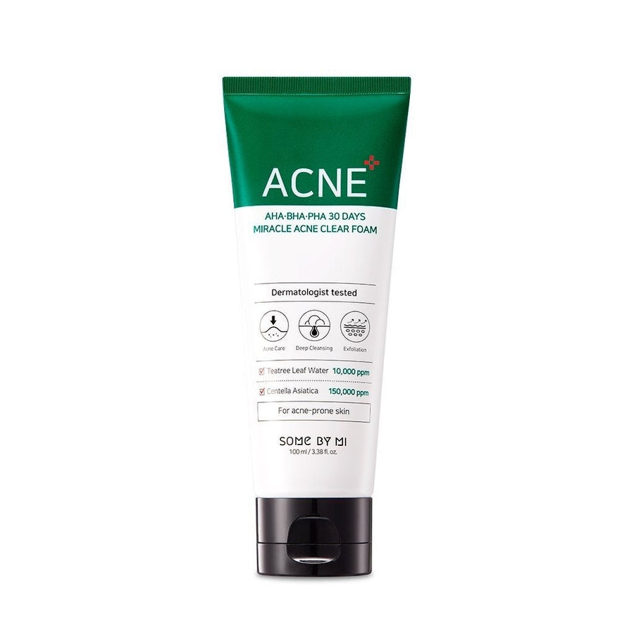 [SOME BY MI] AHA-BHA-PHA 30Days Miracle Acne Clear Foam 100ml - Glamourous Grace