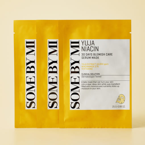 [SOME BY MI] Yuja Niacin Blemish Care Serum Mask 25g*10ea - Glamourous Grace