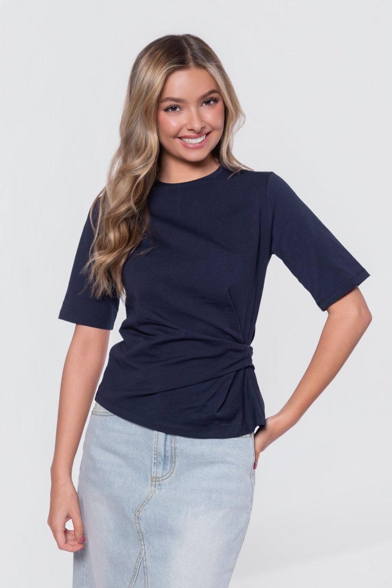 Sonia Top (Navy) - Glamourous Grace
