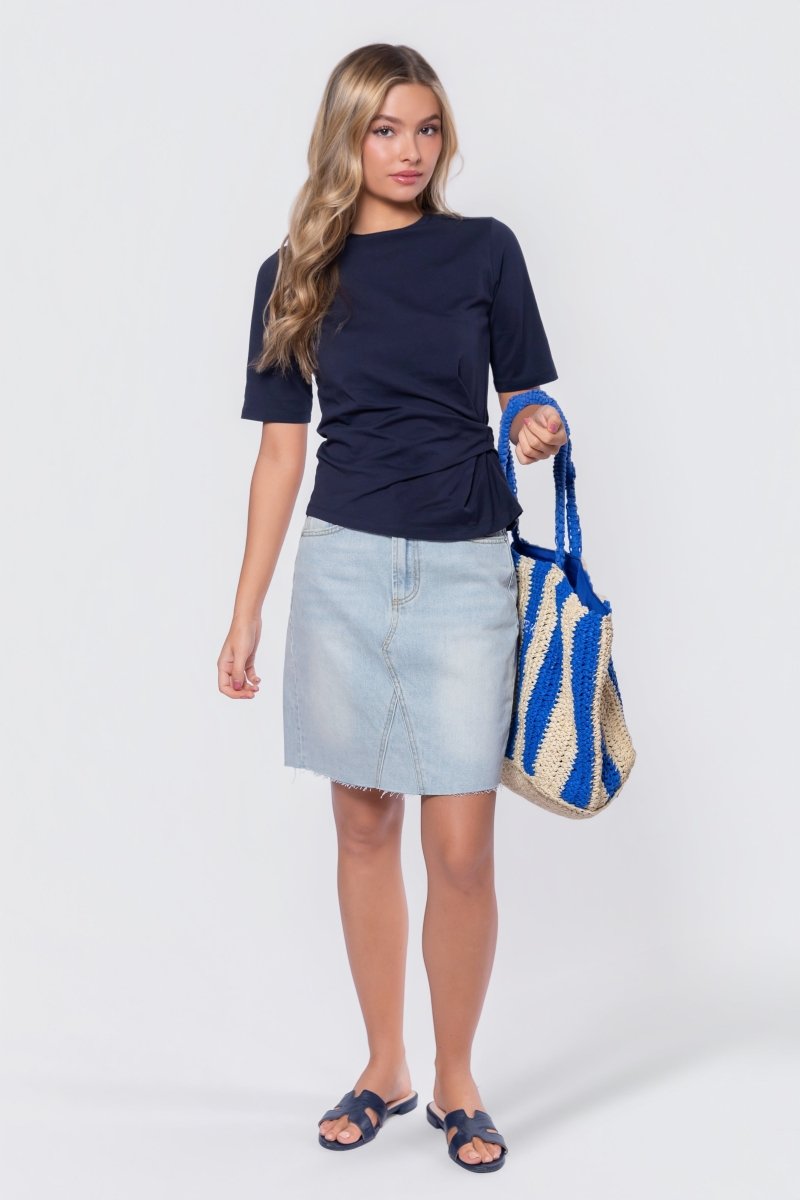 Sonia Top (Navy) - Glamourous Grace