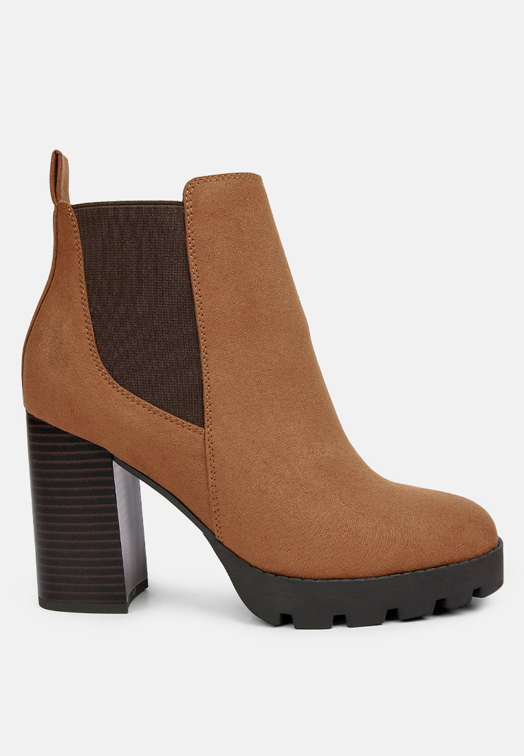Sonia Block Heeled Chelsea Boots - Glamourous Grace