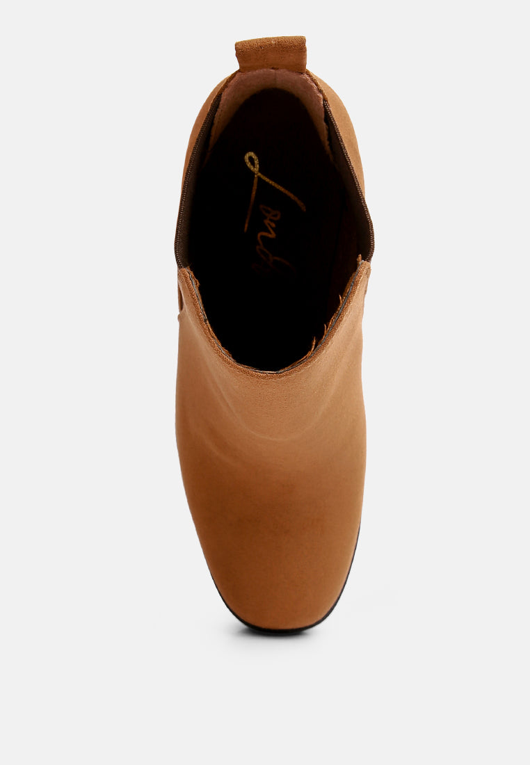 Sonia Block Heeled Chelsea Boots - Glamourous Grace