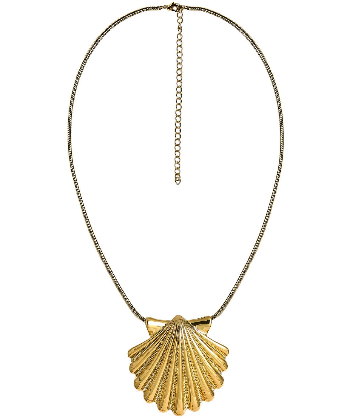 Sophie Scallop Shell Necklace - 18k Gold Plated - Teggy French Collection - Glamourous Grace