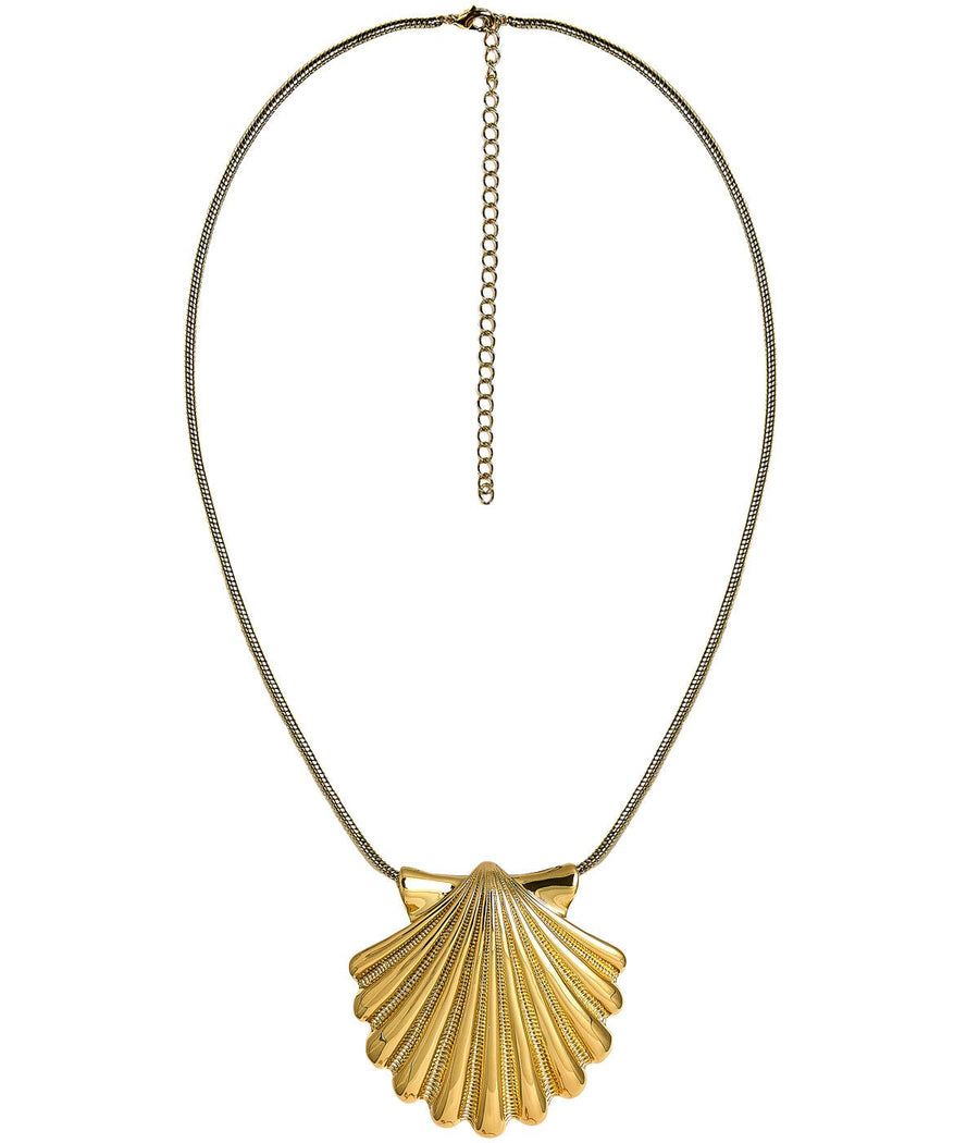 Sophie Scallop Shell Necklace - 18k Gold Plated - Teggy French Collection - Glamourous Grace