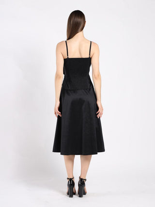 Spaghetti Strap Bow Detailed Midi Dress