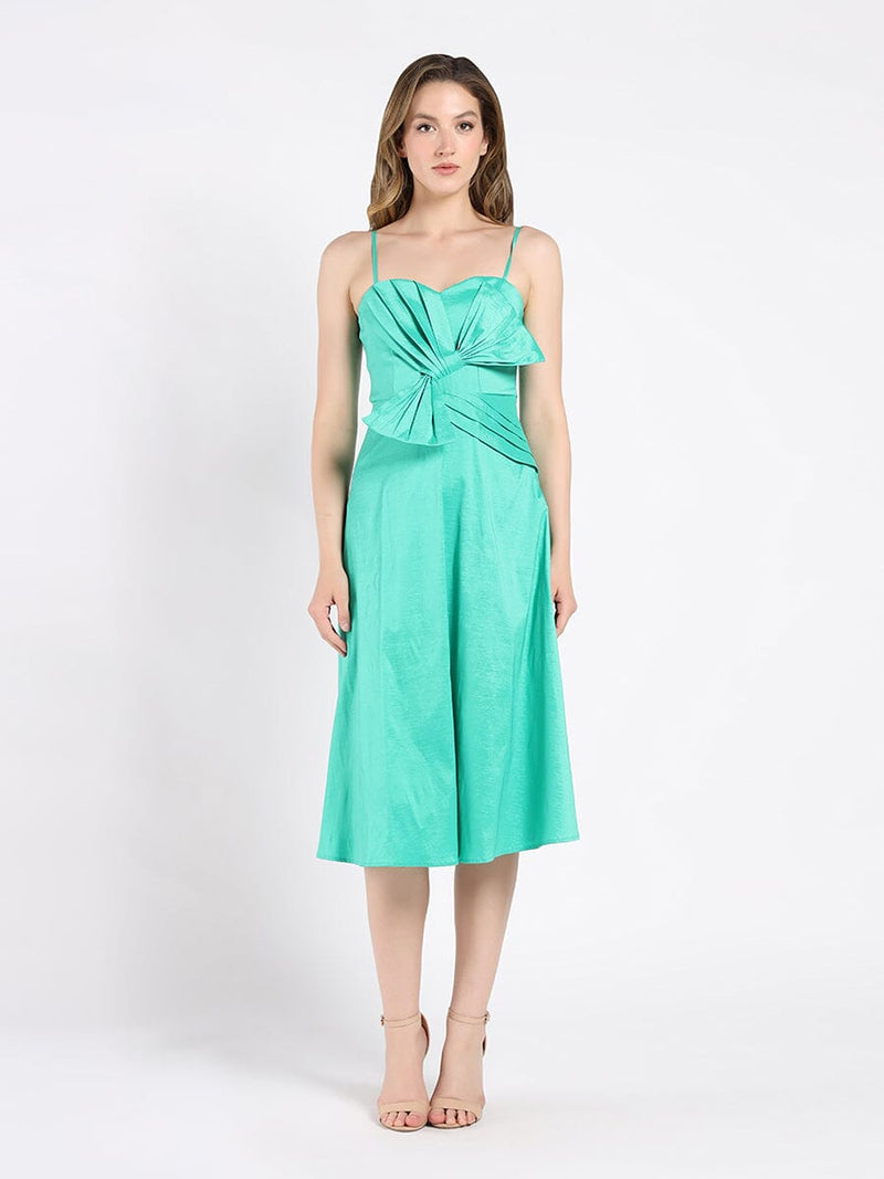 Spaghetti Strap Bow Detailed Midi Dress - Glamourous Grace
