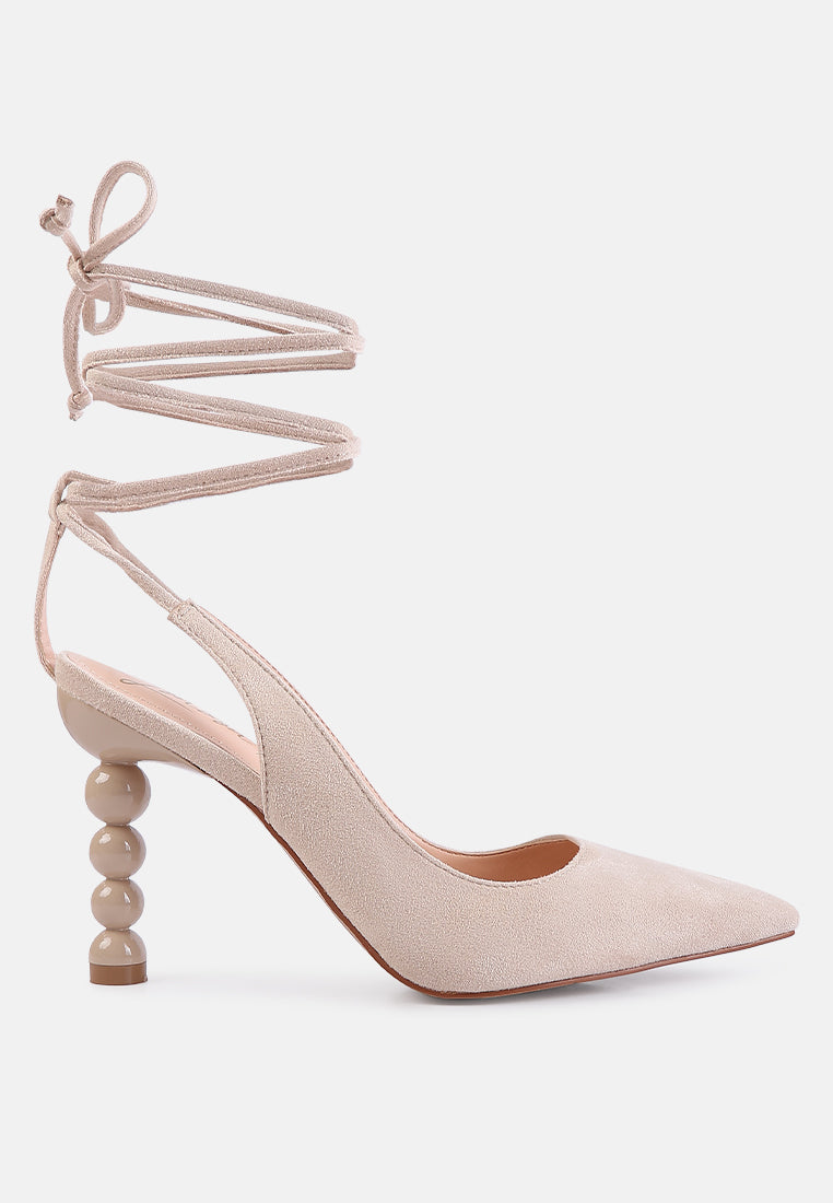 Spiced Night Fantasy Heel Lace-Up Sandals - Glamourous Grace