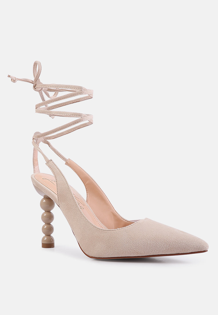 Spiced Night Fantasy Heel Lace-Up Sandals - Glamourous Grace