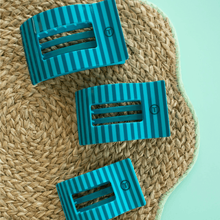 Splash Zone Medium Flat Rectangle Hair Clip - Glamourous Grace