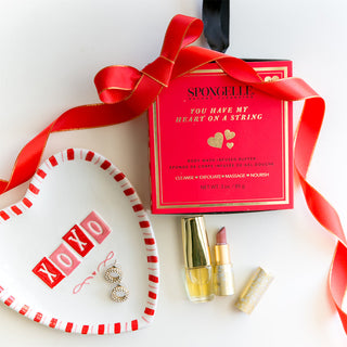 You Have My Heart on a String: Boxed Heart Shaped Sponge - Glamourous Grace