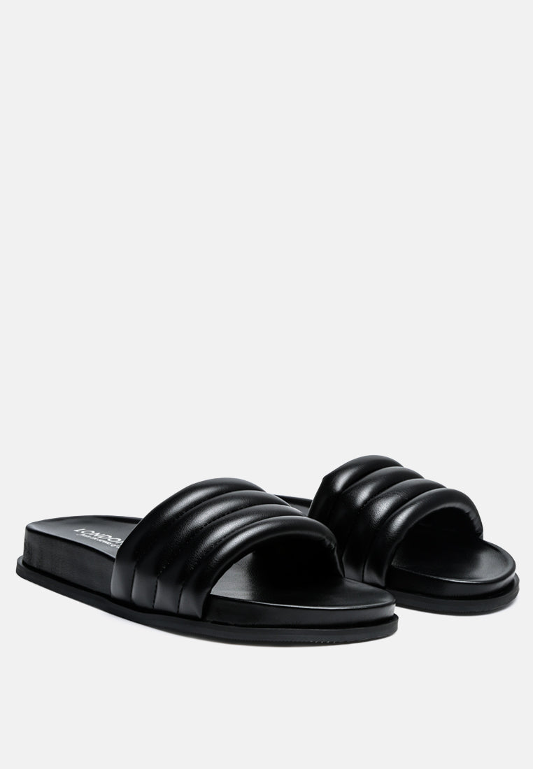 Sponge Quilted Pool Slides - Glamourous Grace