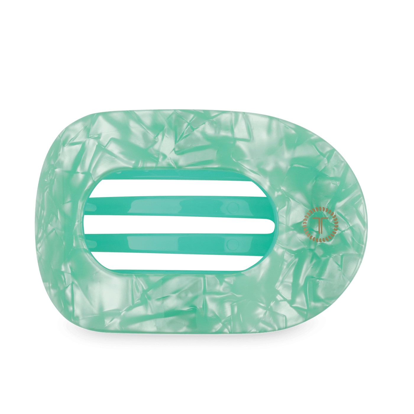 Spring Splash Large Flat Round Hair Clip - Glamourous Grace
