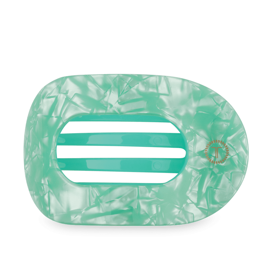 Spring Splash Large Flat Round Hair Clip - Glamourous Grace