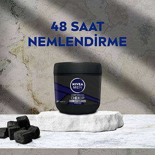 Nivea Men Moisturizing Hand and Body Cream Deep Impact - 48 Hour Moisturization, Non-Greasy, Woody Fragrance - Glamourous Grace