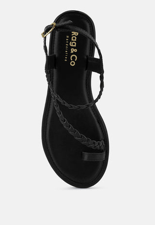 Stallone Braided Flat Sandals