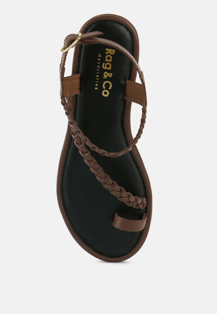 Stallone Braided Flat Sandals - Glamourous Grace