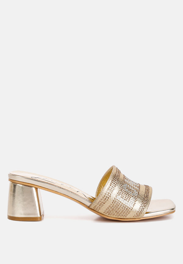 Starks Rhinestone Embellished London Sandals - Glamourous Grace