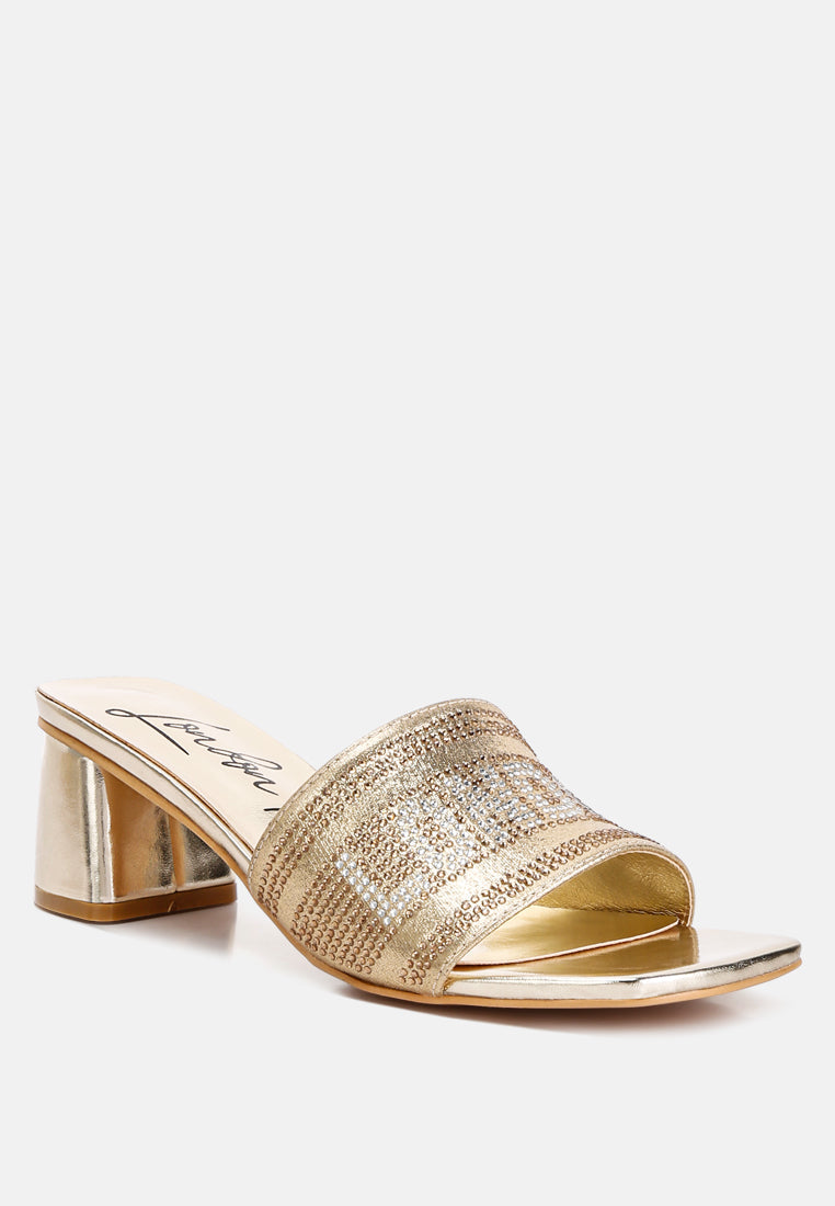 Starks Rhinestone Embellished London Sandals - Glamourous Grace