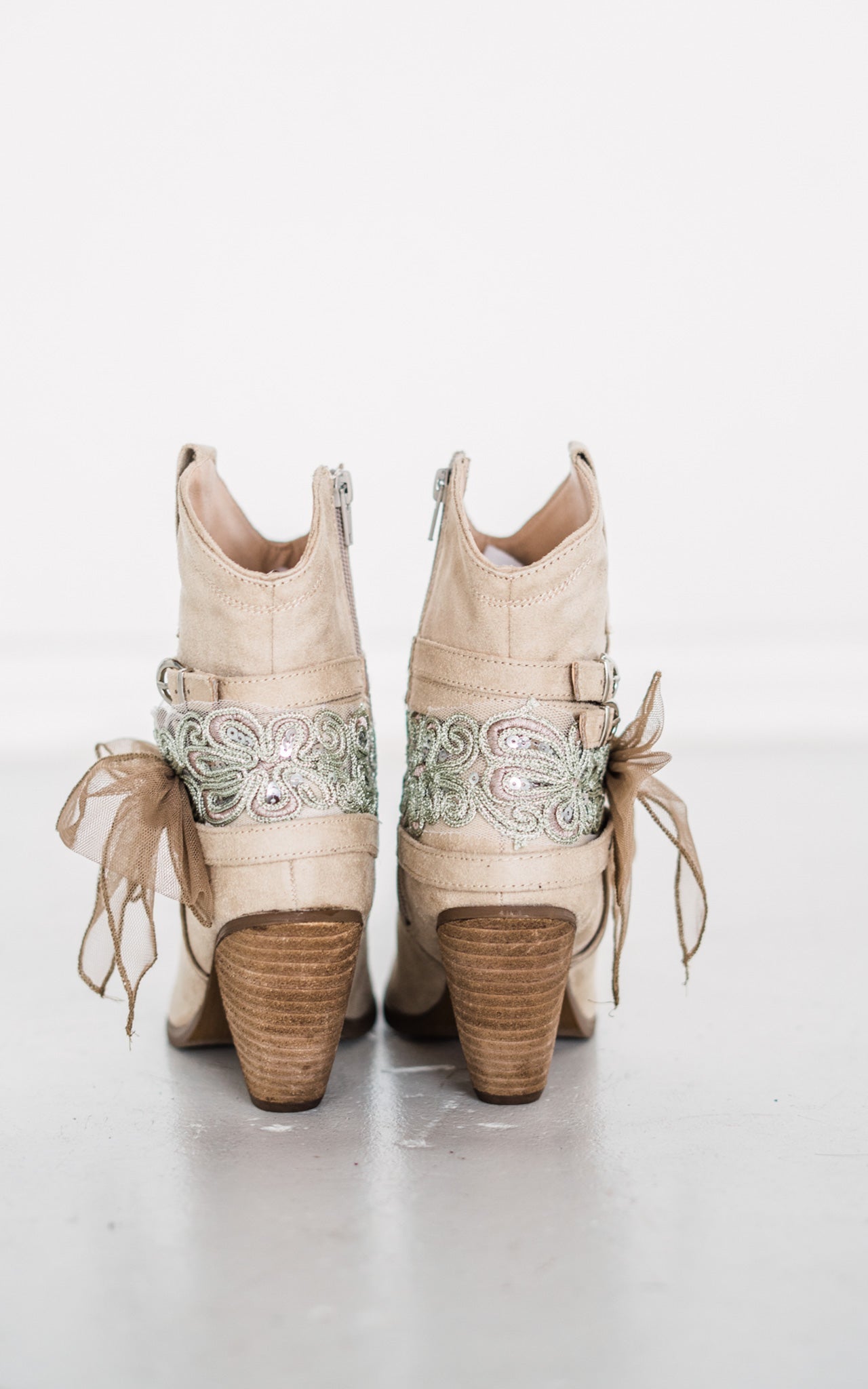 Stash Bootie in Cream - Glamourous Grace