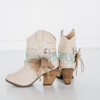 Stash Bootie in Cream - Glamourous Grace