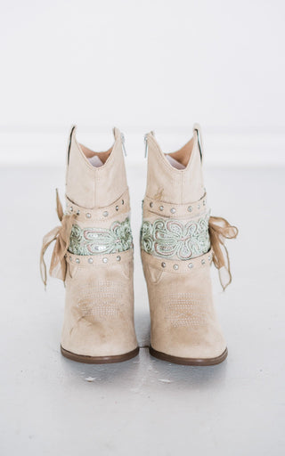 Stash Bootie in Cream - Glamourous Grace