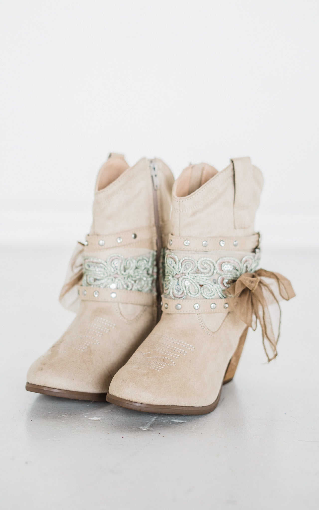 Stash Bootie in Cream - Glamourous Grace