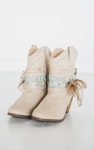 Stash Bootie in Cream - Glamourous Grace