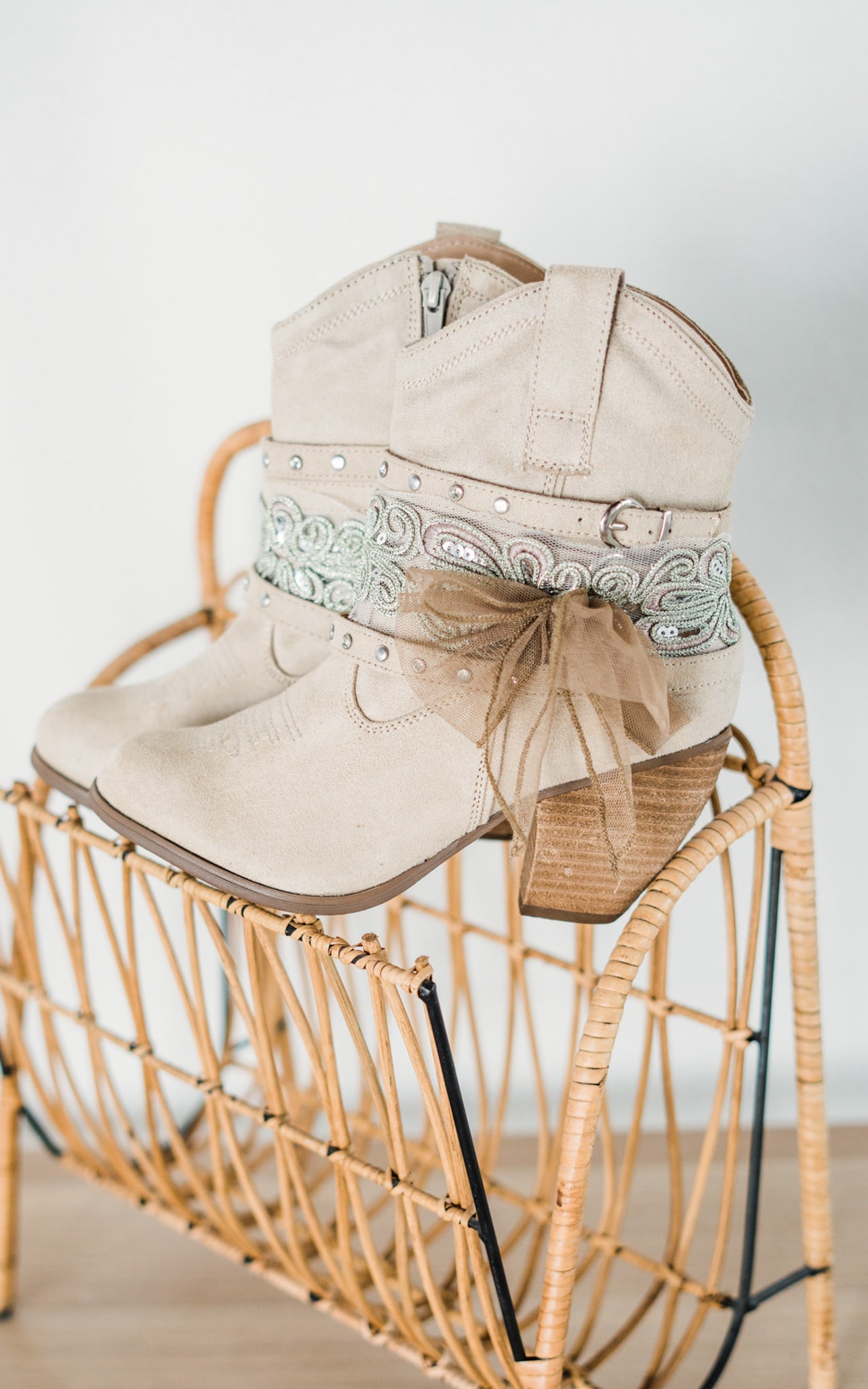 Stash Bootie in Cream - Glamourous Grace