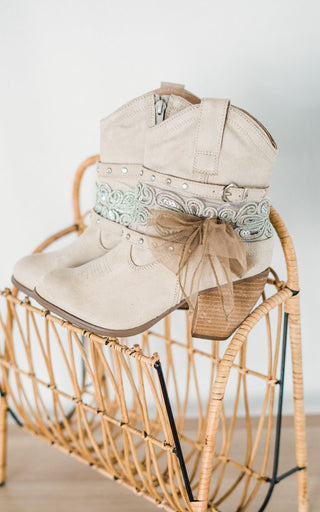 Stash Bootie in Cream - Glamourous Grace