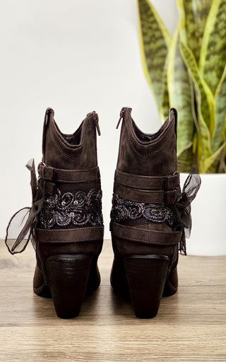 Stash Bootie in Grey - Glamourous Grace