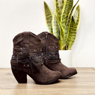 Stash Bootie in Grey - Glamourous Grace
