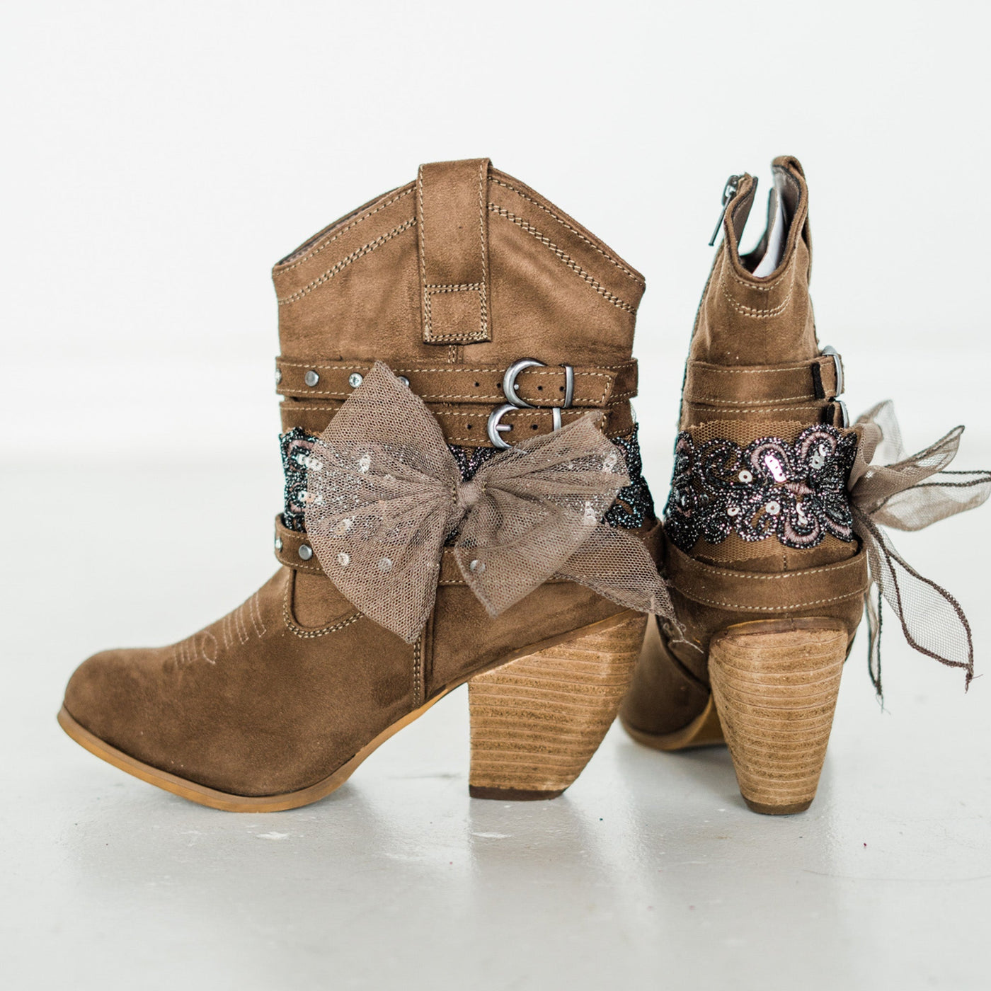 Stash Bootie in Taupe - Glamourous Grace