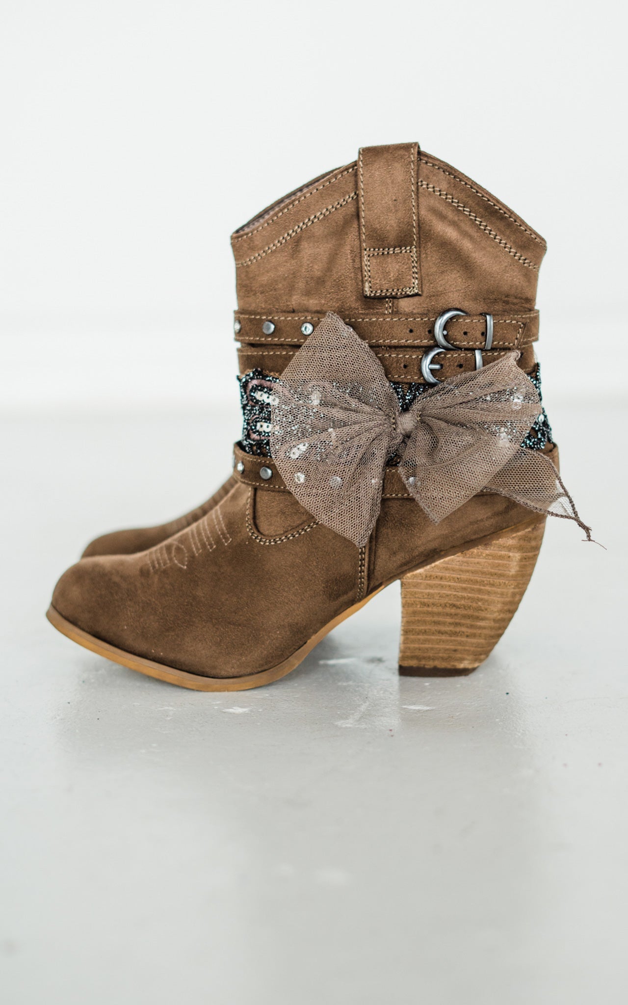Stash Bootie in Taupe - Glamourous Grace