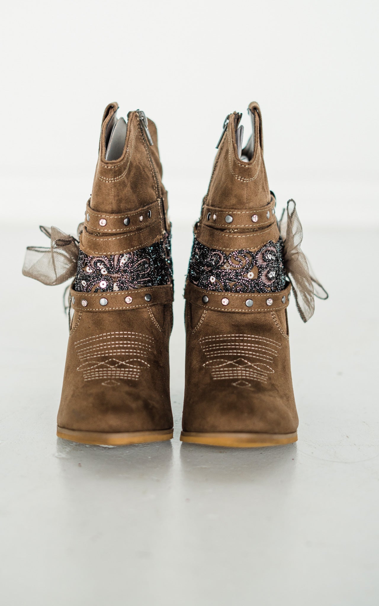Stash Bootie in Taupe - Glamourous Grace