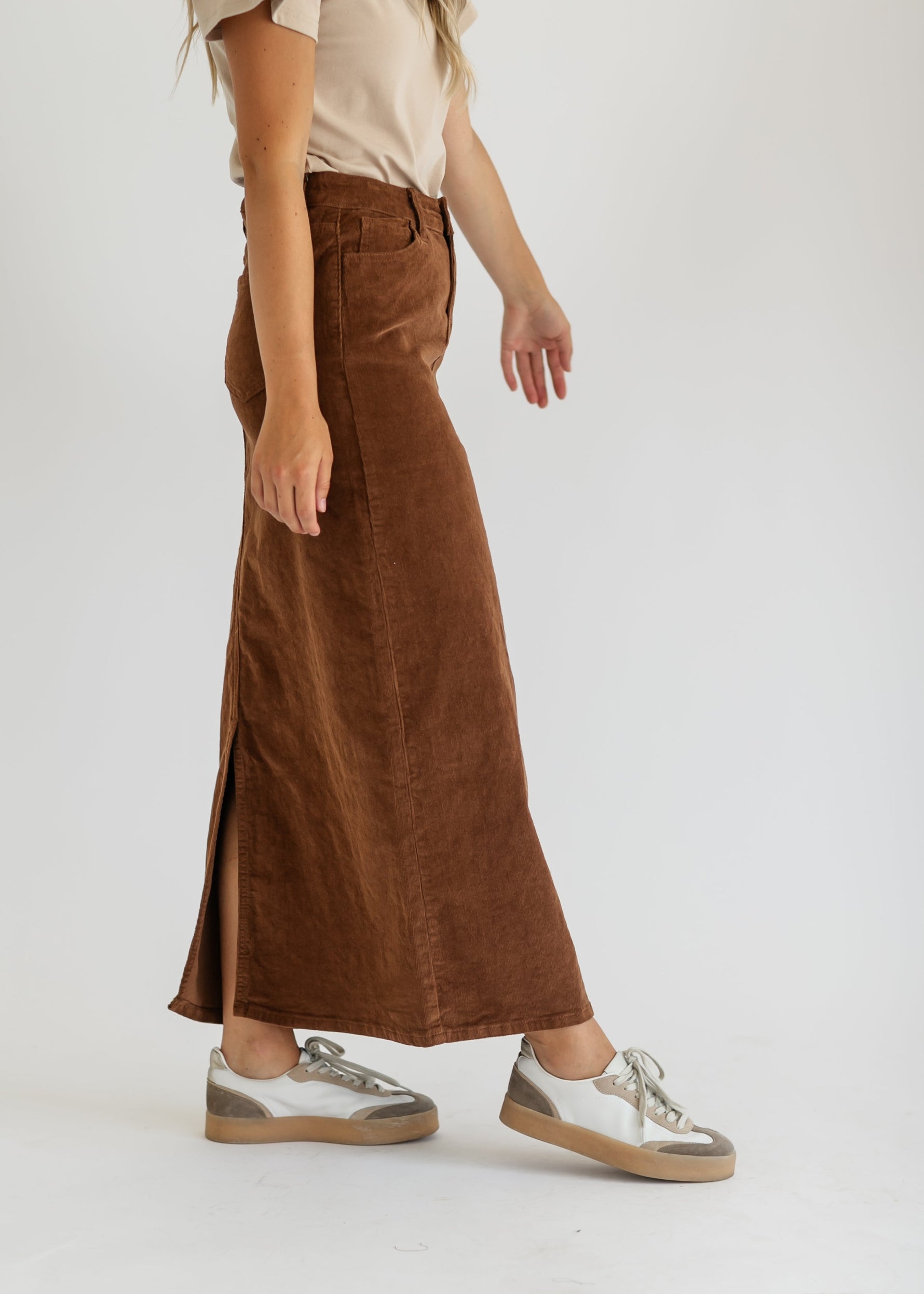 Stella Denim Maxi Skirt - By Baano