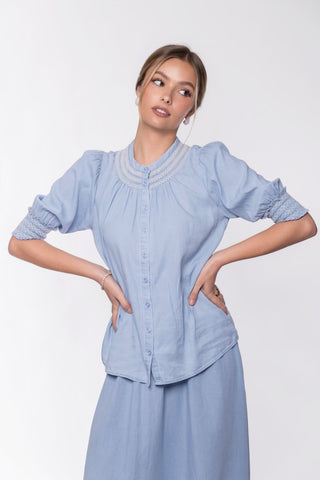Stella Top (Light Blue)