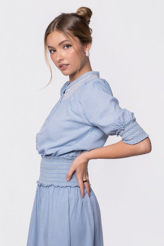 Stella Top (Light Blue)