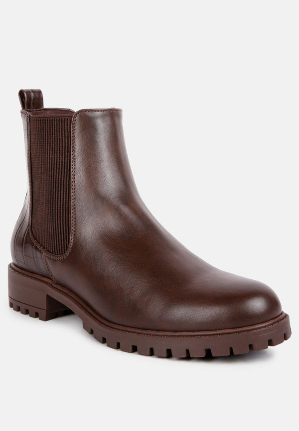 Stella Croc Back Chelsea Boots - Glamourous Grace