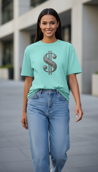 Big Money Energy Dollar Sign T-Shirt