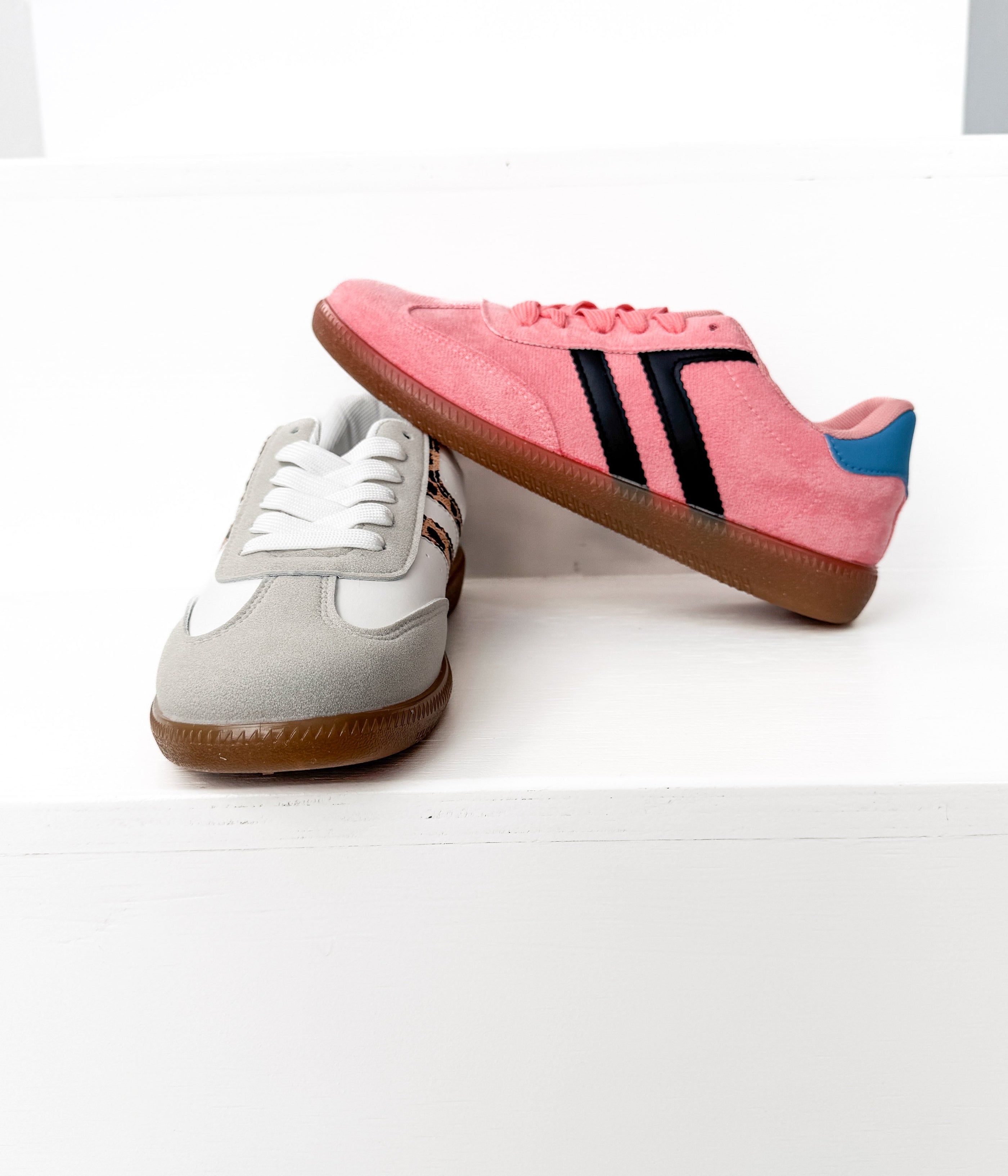 Stockholm Sneaker in Pink/Black - Glamourous Grace