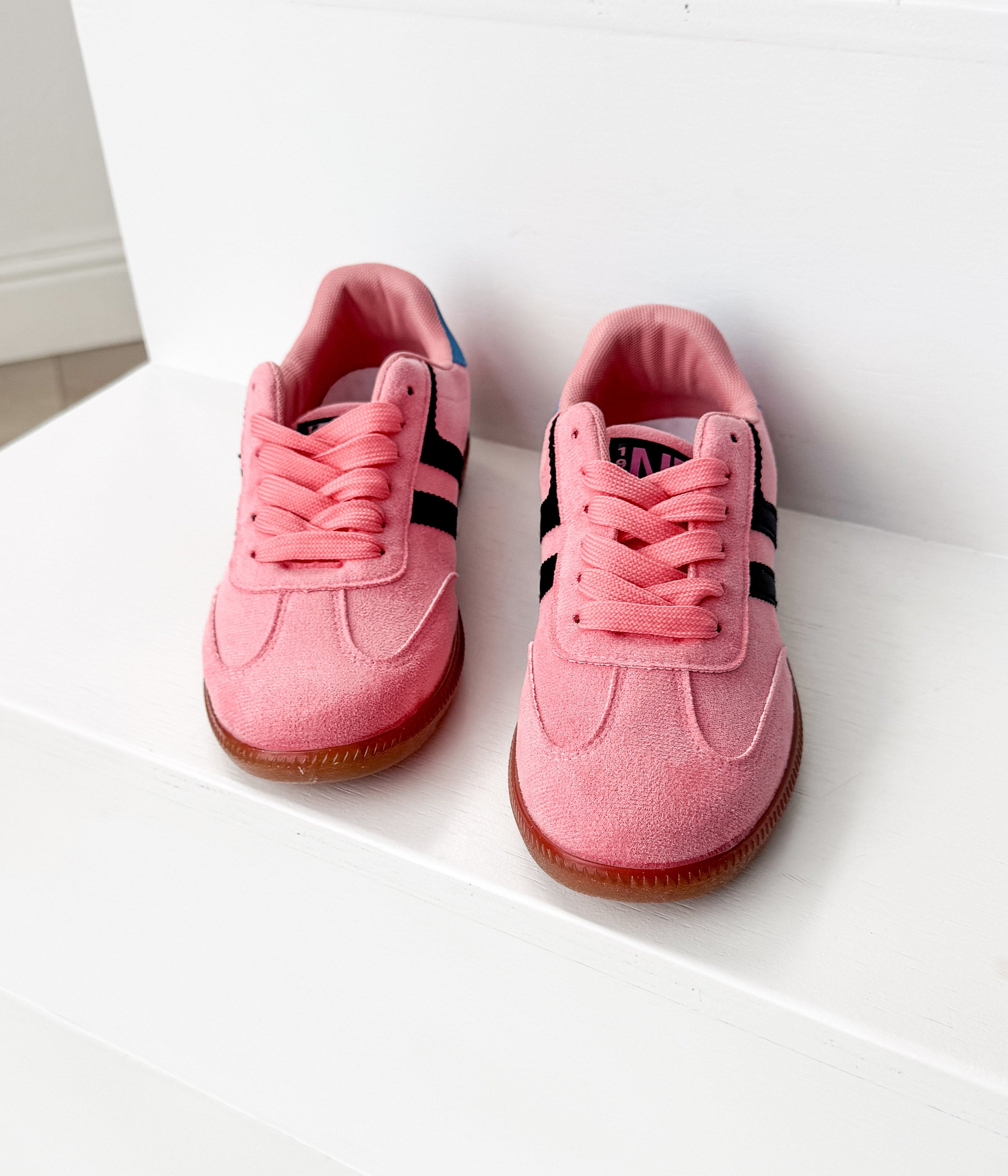 Stockholm Sneaker in Pink/Black - Glamourous Grace