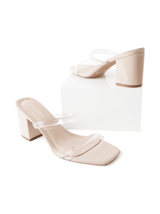 Stormi | Beige Patent - Glamourous Grace