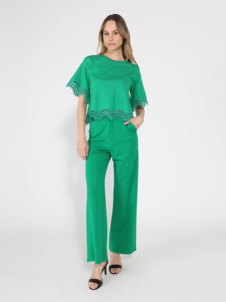 Straight leg casual pants