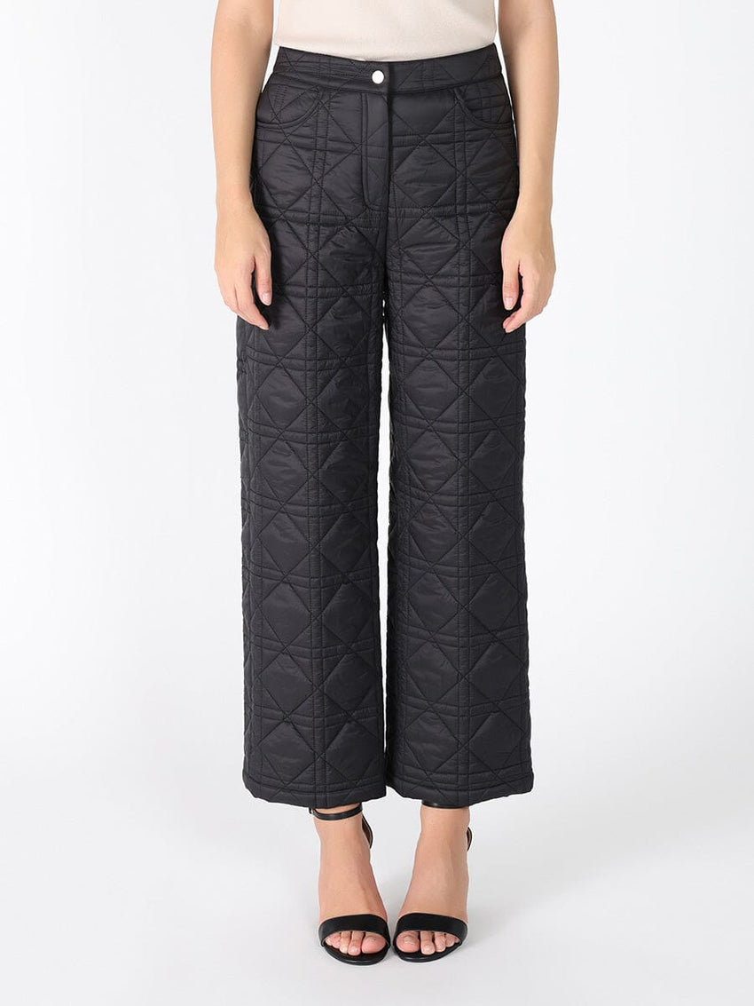 Straight Leg Quilted Puffer Pants
