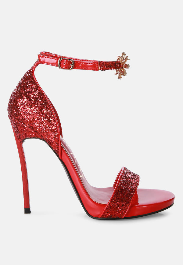 Straight Fire High Heel Glitter Stilettos - Glamourous Grace