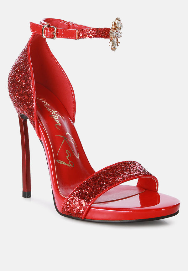 Straight Fire High Heel Glitter Stilettos - Glamourous Grace