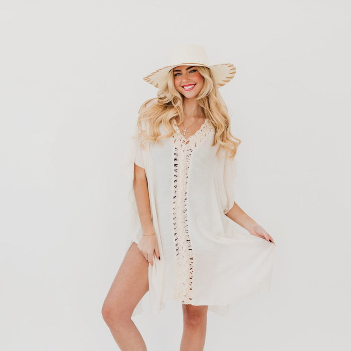 Sunday In Naples Crochet Kimono - Glamourous Grace